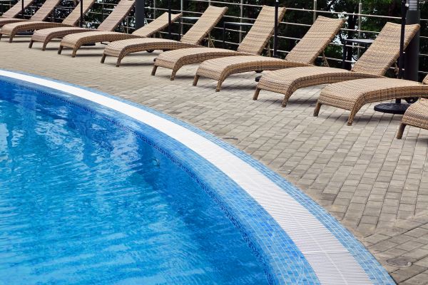 Poolside Hardscaping in Anacortes